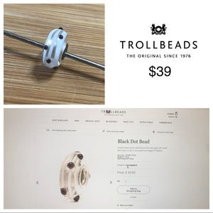 Trollbeads - Black Dot Bead